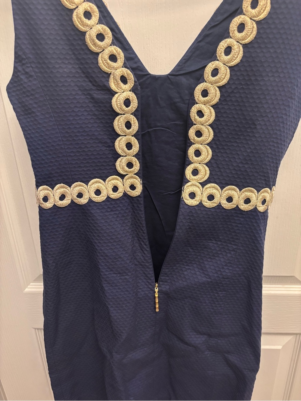 Lilly Pulitzer True Navy Esme Shift Dress Size 2 - Picture 5 of 8